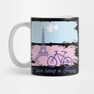 Biking In Paris Mug